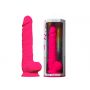 Dildo realistyczne Silexd z przyssawką silikonowe różowe 38 cm - 2