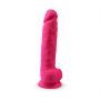 Dildo realistyczne Silexd z przyssawką silikonowe różowe 38 cm - 4