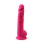 Dildo realistyczne Silexd z przyssawką silikonowe różowe 38 cm - 5