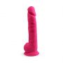Dildo realistyczne Silexd z przyssawką silikonowe różowe 38 cm - 7