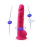 Dildo realistyczne Silexd z przyssawką silikonowe różowe 38 cm - 6
