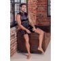 Spodnie męskie NEK matowe z czerwonymi paskami i łańcuchami S - 3