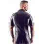 Imitat. Leather Men's Shirt S - 8