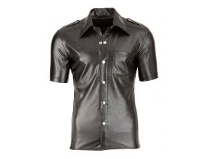 Imitat. Leather Men's Shirt L