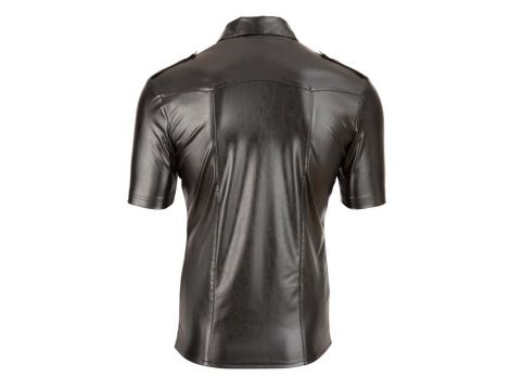 Imitat. Leather Men's Shirt2XL - 4