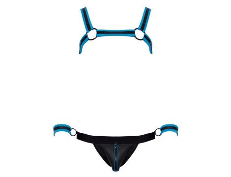 Men's Jock set black/blue L - 4