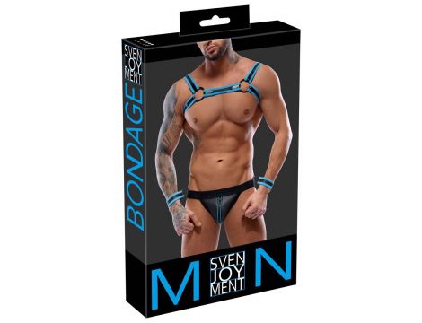 Men's Jock set black/blue XL - 6