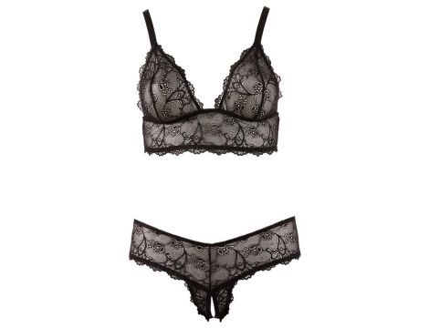 Bra and String black 2XL - 4