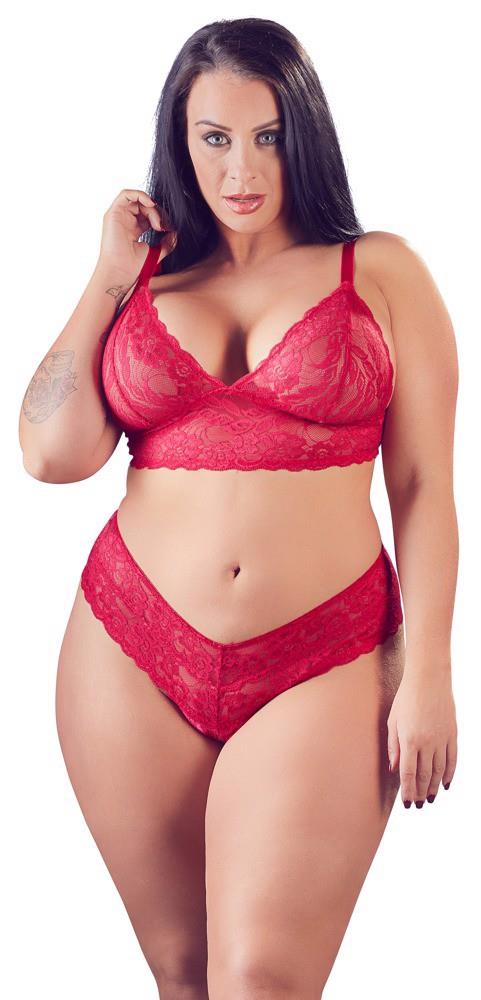 Bra and Red Briefs XL