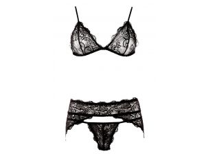 Lace Suspender Set M