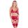 Bra and Suspender Set Red S