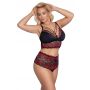 Bra and Briefs black/red 2XL - 6