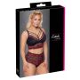 Bra and Briefs black/red 2XL - 4