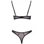 Komplet bielizny Cottelli LINGERIE czarny ze złotym brokatem 75B - 5