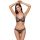 Komplet bielizny Cottelli LINGERIE czarny ze złotym brokatem 75B