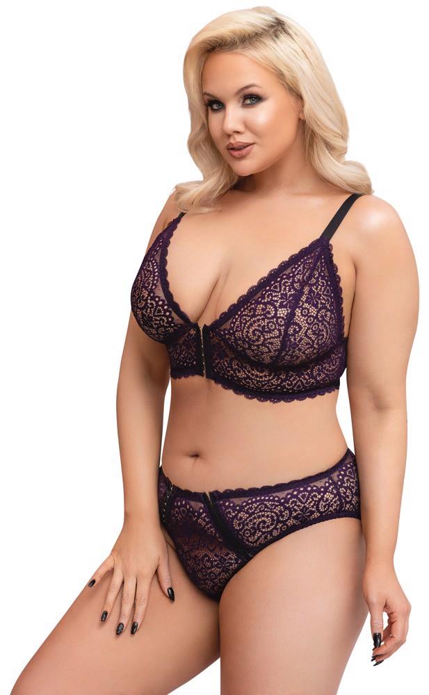 Bra Set purple 3XL