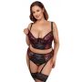 Bra Set black/red 85C/L - 4