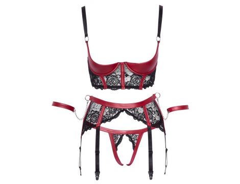 Shelf Bra Set black/red L - 4