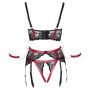 Shelf Bra Set black/red L - 8