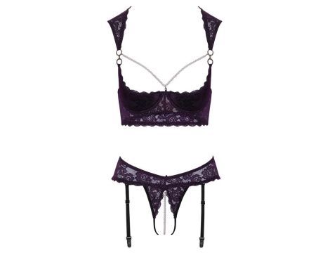 Shelf Bra Set Purple 80B/M - 7