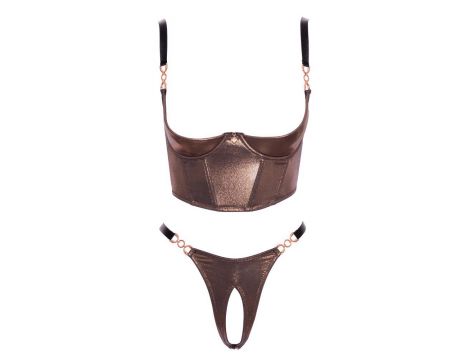 Shelf Bra Set brownish S - 5