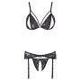 Lace Suspender Set L - 8