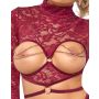 Open Top & Thong red S - 4