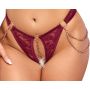 Open Top & Thong red L - 9
