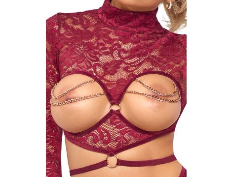 Open Top & Thong red XL - 2