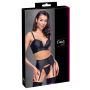 Komplet bielizny matowy z zamkami Cottelli PARTY S - 6