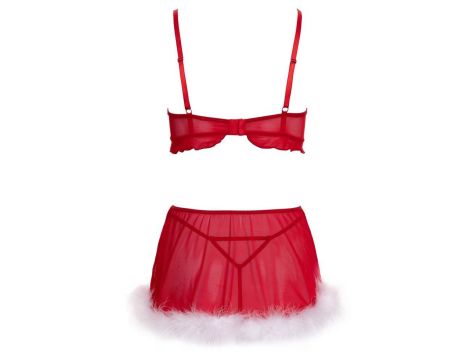 Świąteczny komplet bielizny Cottelli Lingerie czerwony L XL - 4