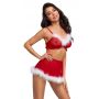 Świąteczny komplet bielizny Cottelli Lingerie czerwony L XL - 6