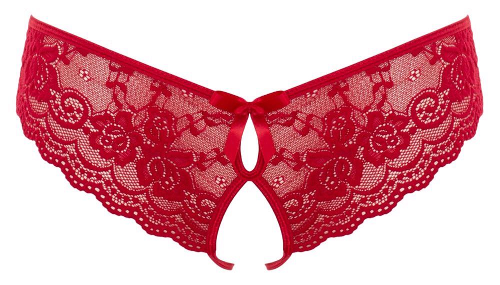 Lace Briefs Crotchless L