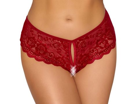 Crotchless panty red L - 2