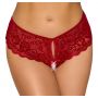 Crotchless panty red L - 3