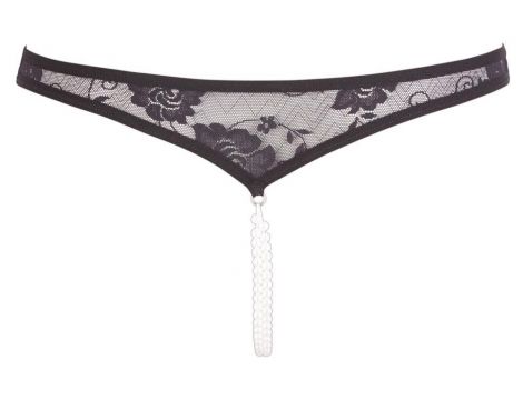 Lace String Pearls black M - 5