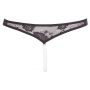 Lace String Pearls black M - 6