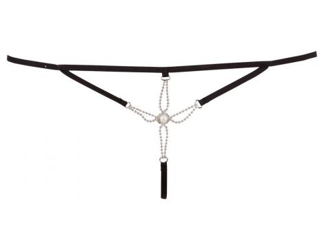 Stringi Cottelli Starfish S/M z koralikami otwarte - 6