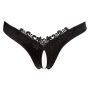 G-String Pearls black S - 4