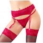 Suspender Belt &G-string red S - 5