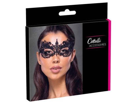 Opaska na oczy z otworami Cottelli ACCESSOIRES czarna - 3
