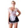 Kostium pokojówki Cottelli COSTUMES czarno biały z koronką M - 2