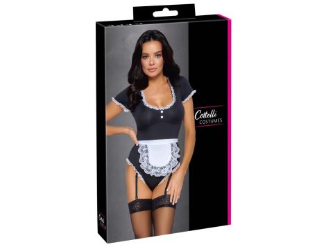 Body kelnerki Cottelli COSTUMES czarne XL - 7