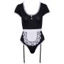Body kelnerki Cottelli COSTUMES czarne XL - 7
