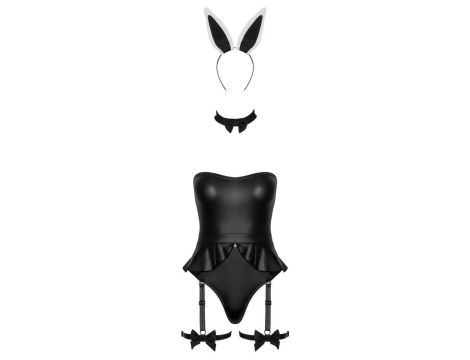 Body Cottelli króliczek czarny M - 5
