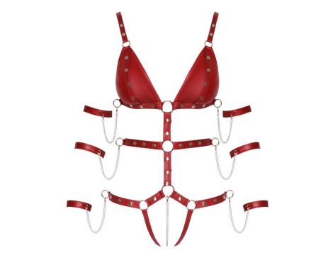 Bad Kitty Strap Body red M - 6