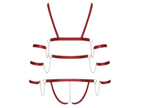 Bad Kitty Strap Body red M - 8