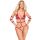 Bad Kitty Strap Body red 2XL