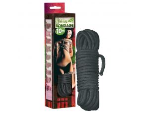 Bondage rope 10 m black
