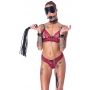 Zestaw bondage Bad Kitty 6 częściowy czarny ze złotymi akcentami - 4